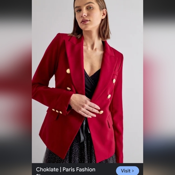 Choklate Paris Red Blazer - Picture 1 of 6